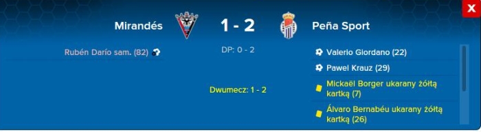 Mirandes vs Pena Sport